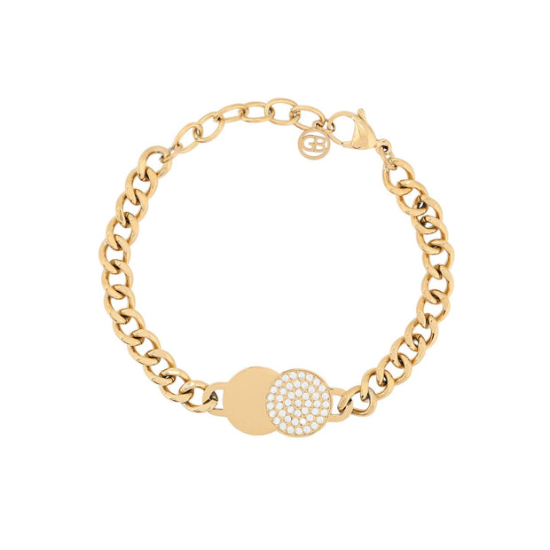 Bracelet Esmée en acier zircones