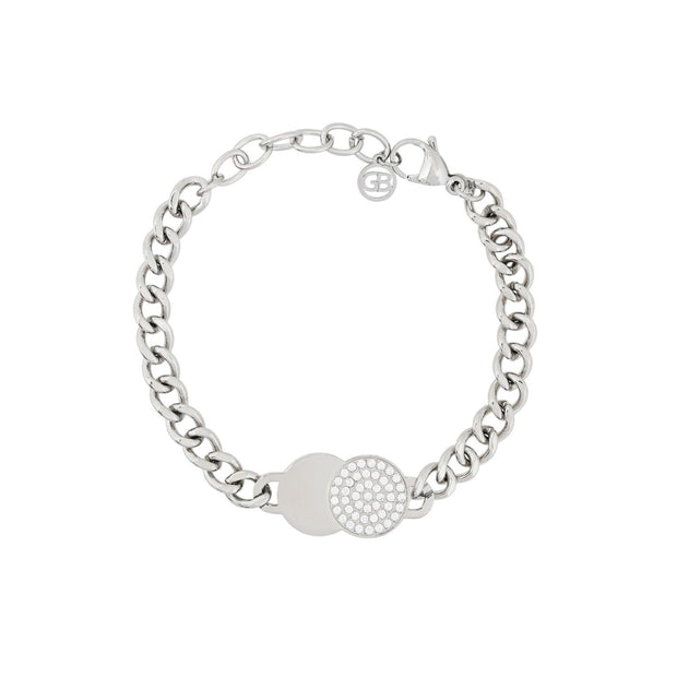 Bracelet Esmée en acier zircones