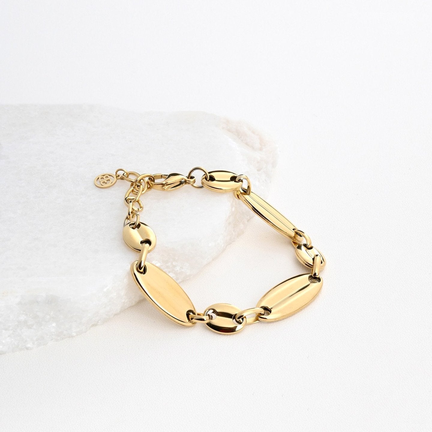 Bracelet Esmée en acier liens long