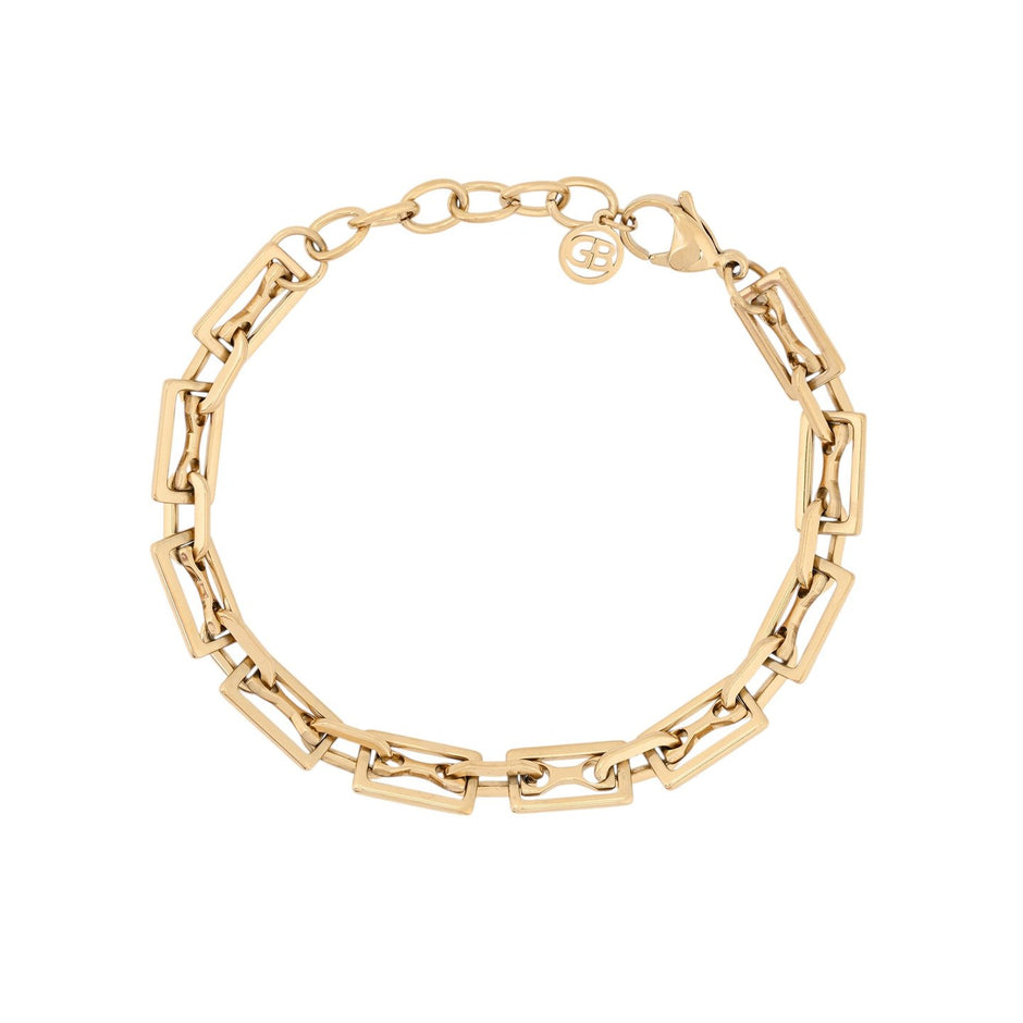 Bracelet Esmée en acier rectangles