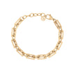 Bracelet Esmée en acier rectangles