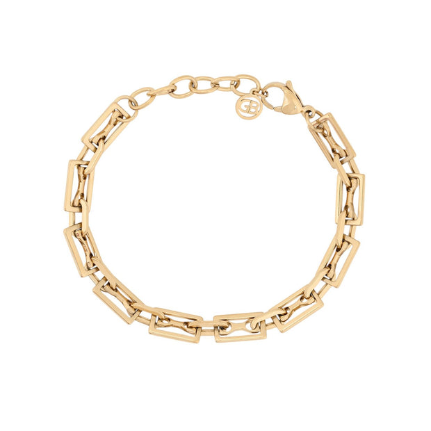 Bracelet Esmée en acier rectangles