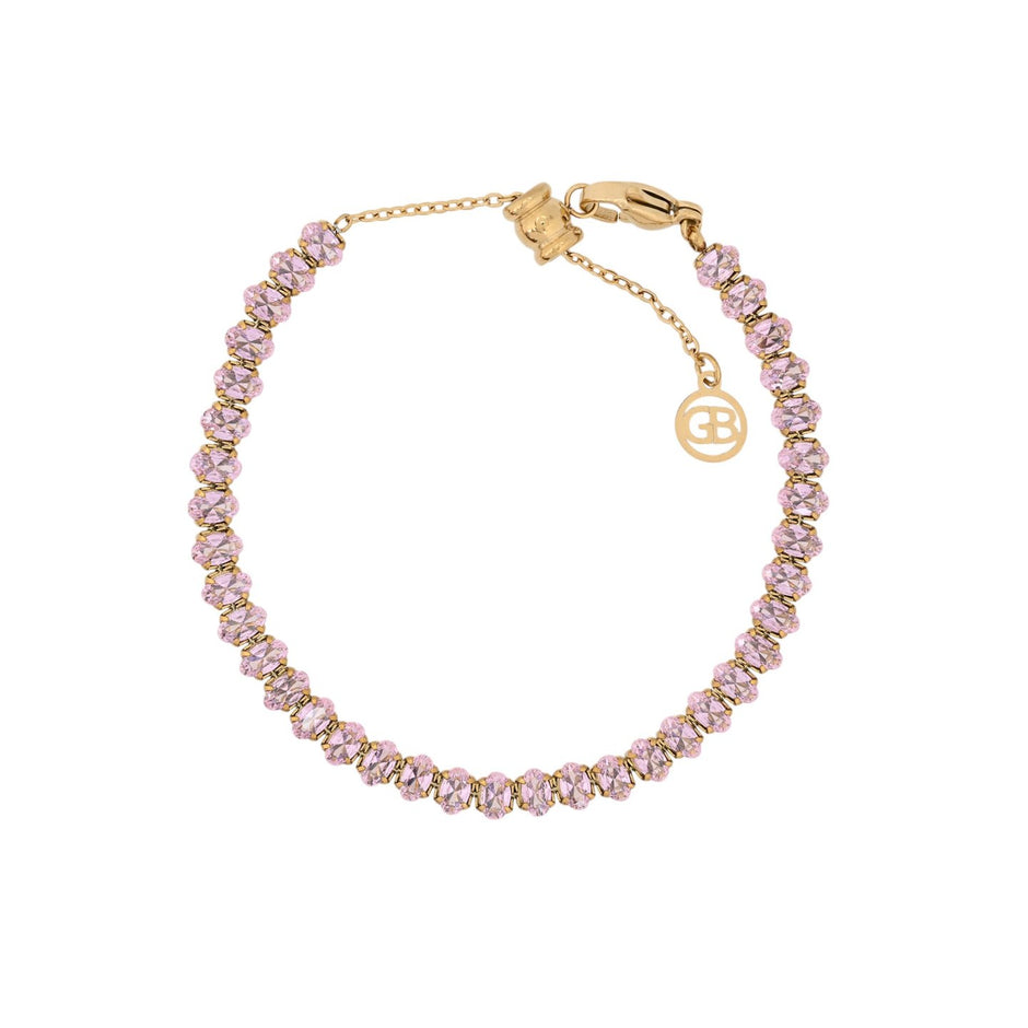 Bracelet Alba en acier rivière ovale