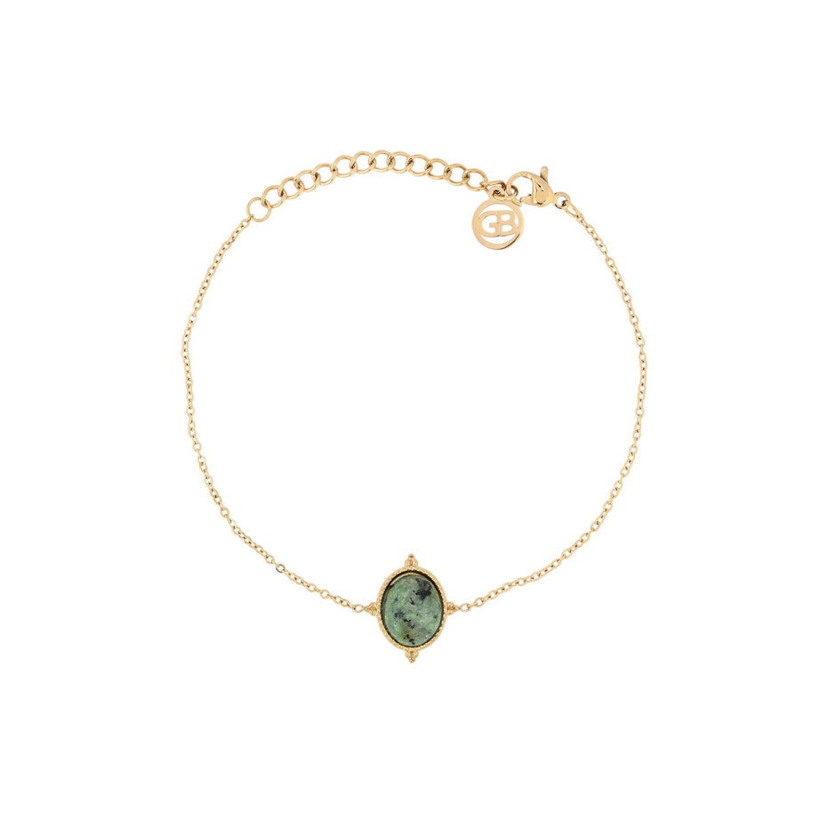 Bracelet Alba en acier pendentif rond