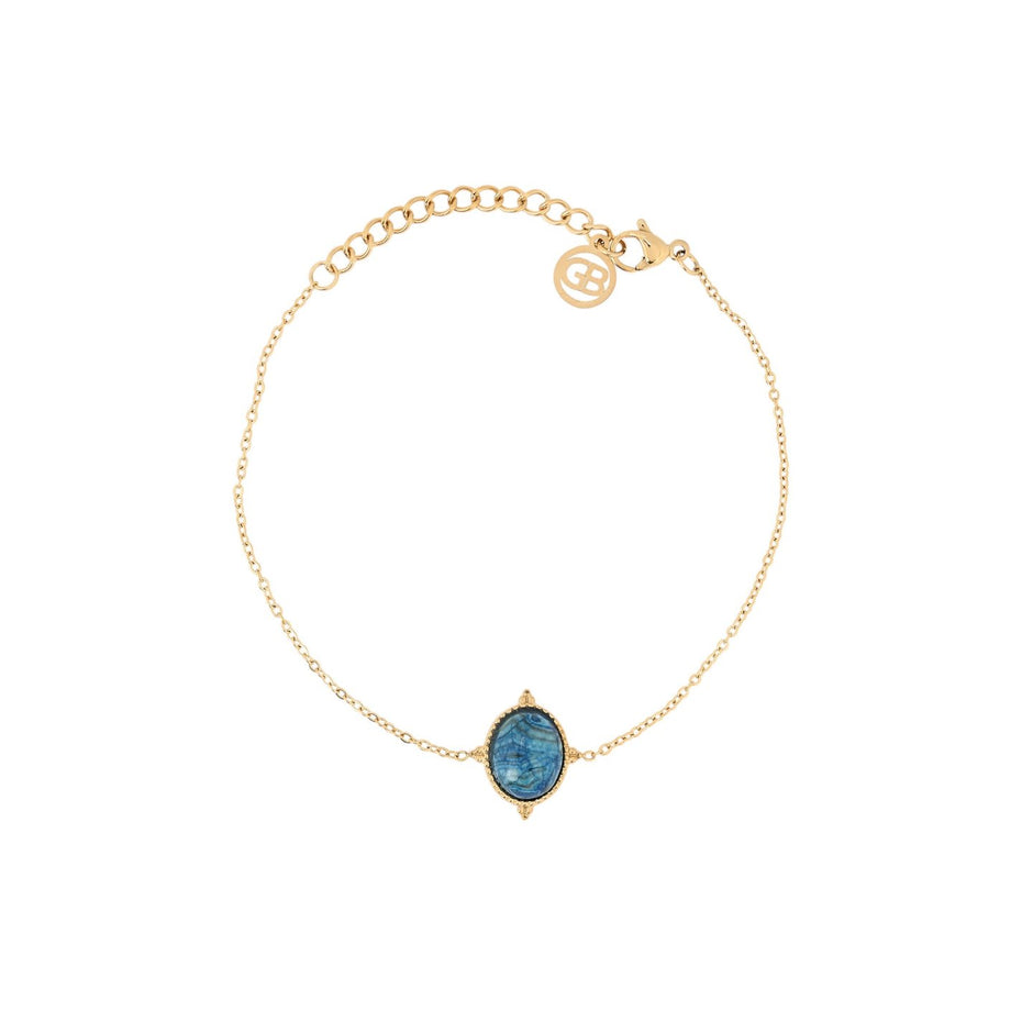 Bracelet Alba en acier pendentif rond