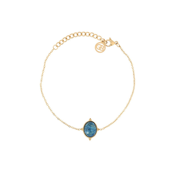 Bracelet Alba en acier pendentif rond