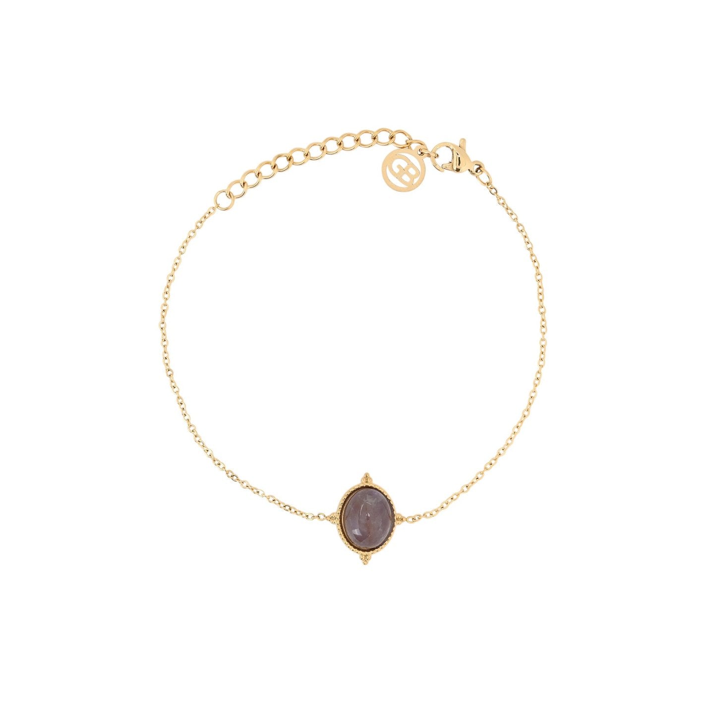 Bracelet Alba en acier pendentif rond