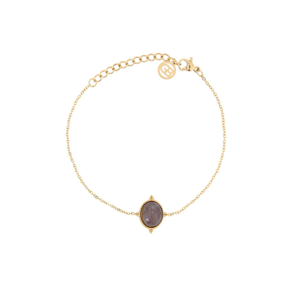 Bracelet Alba en acier pendentif rond