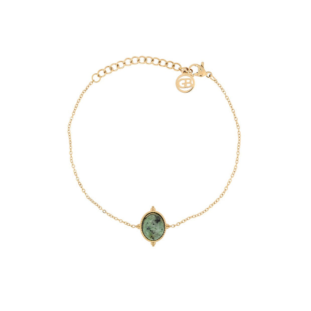 Bracelet Alba en acier pendentif rond