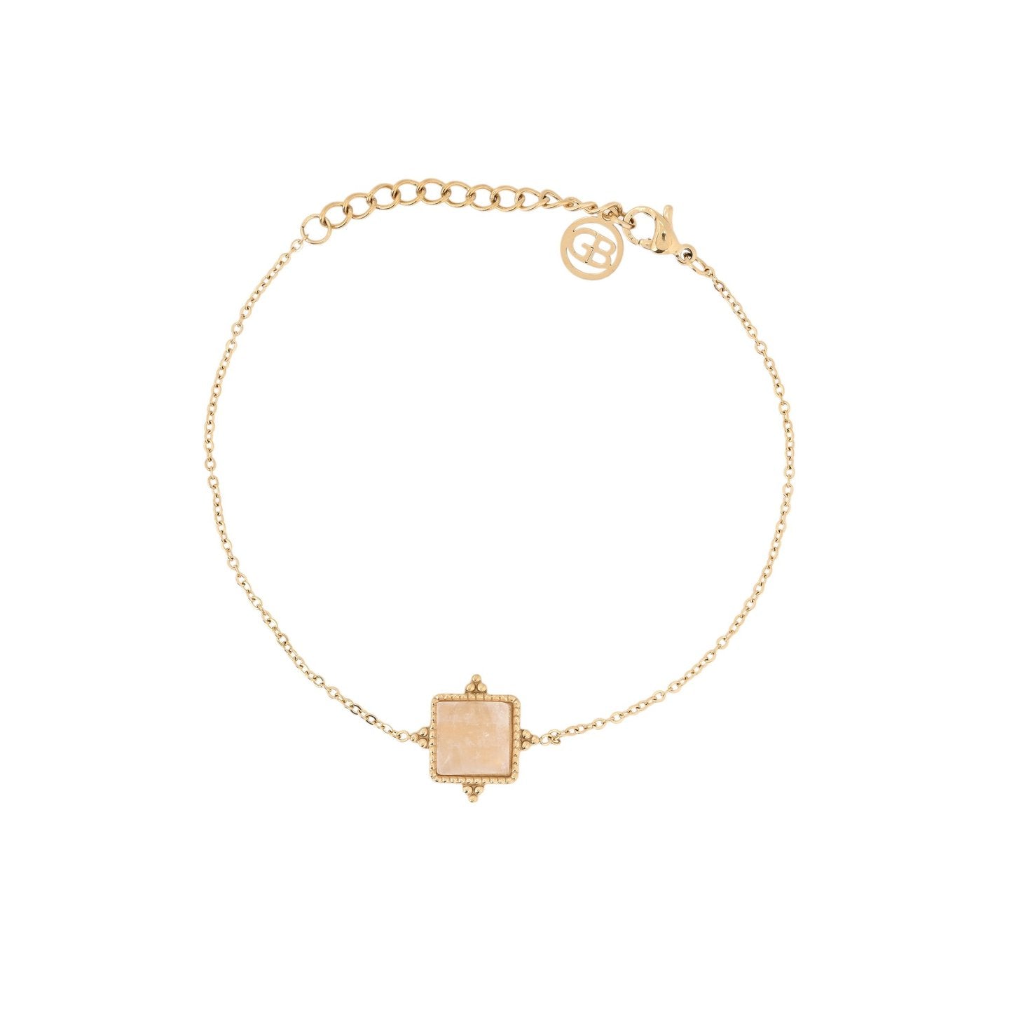 Bracelet Alba en acier irrégulier pierre