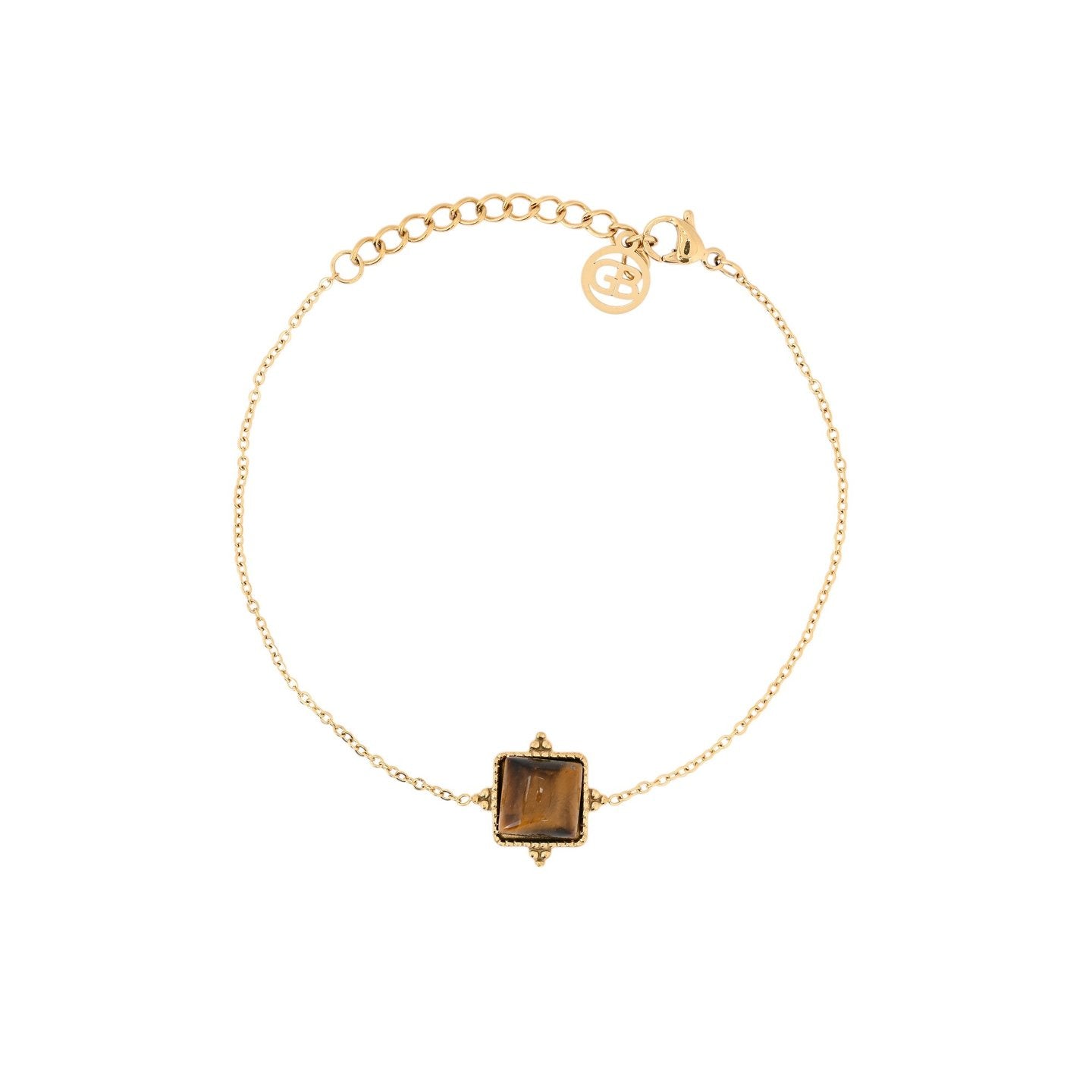 Bracelet Alba en acier irrégulier pierre