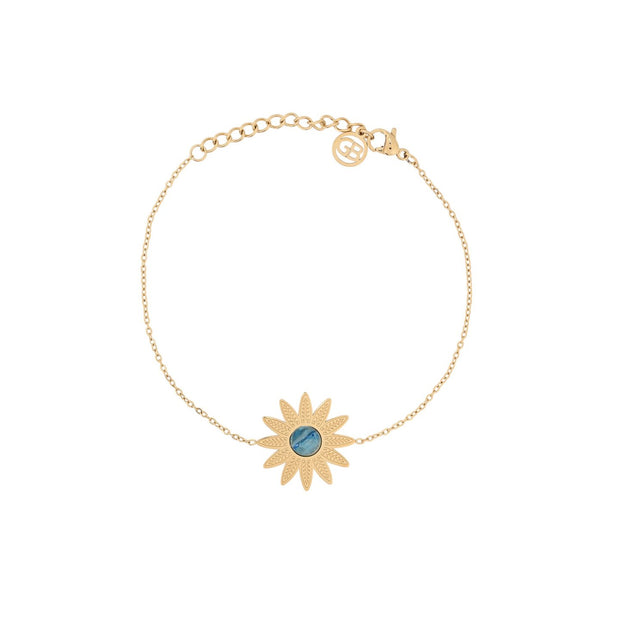 Bracelet Alba en acier fleur grand