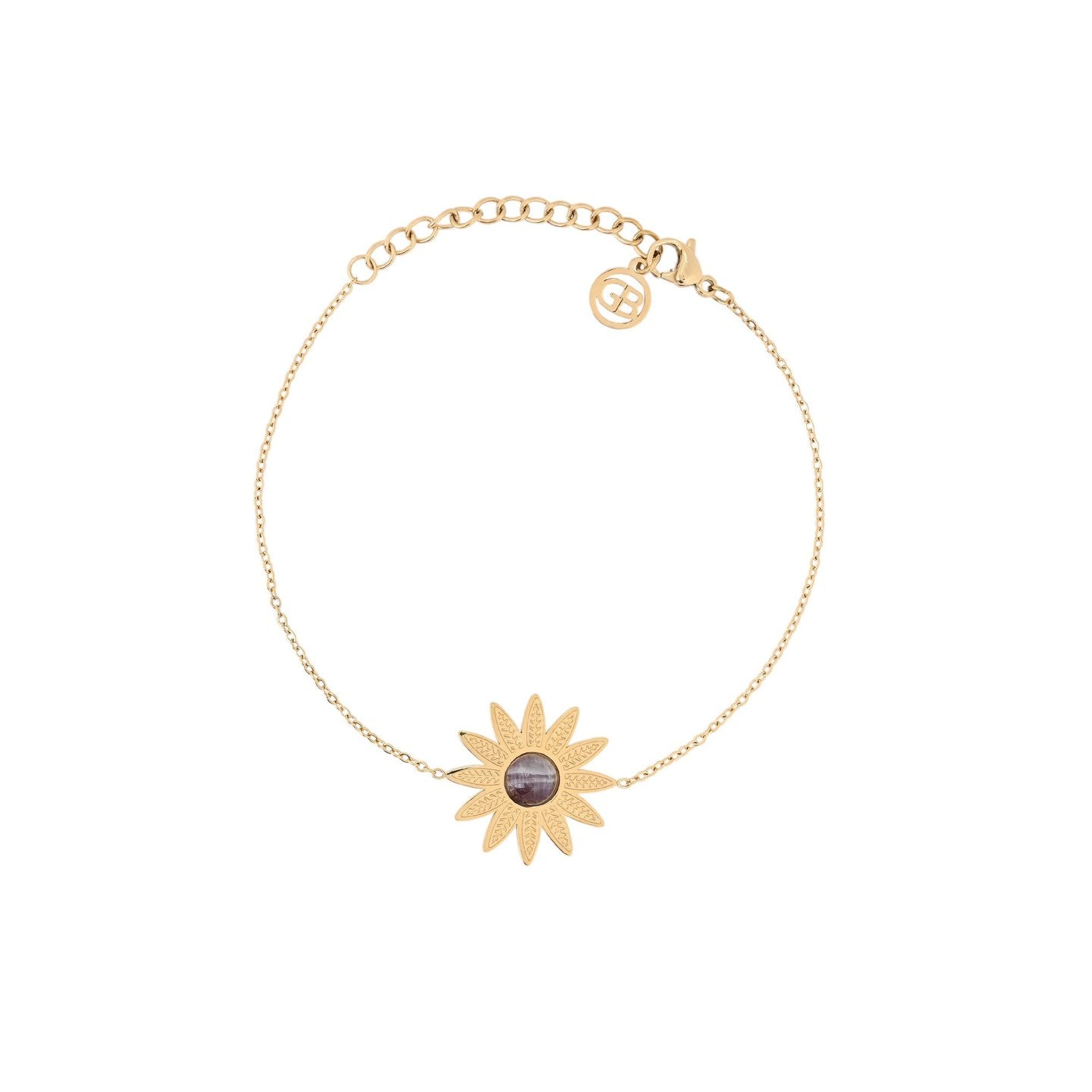 Bracelet Alba en acier fleur grand