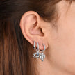 Boucles d'oreilles Luna plaqué or cactus