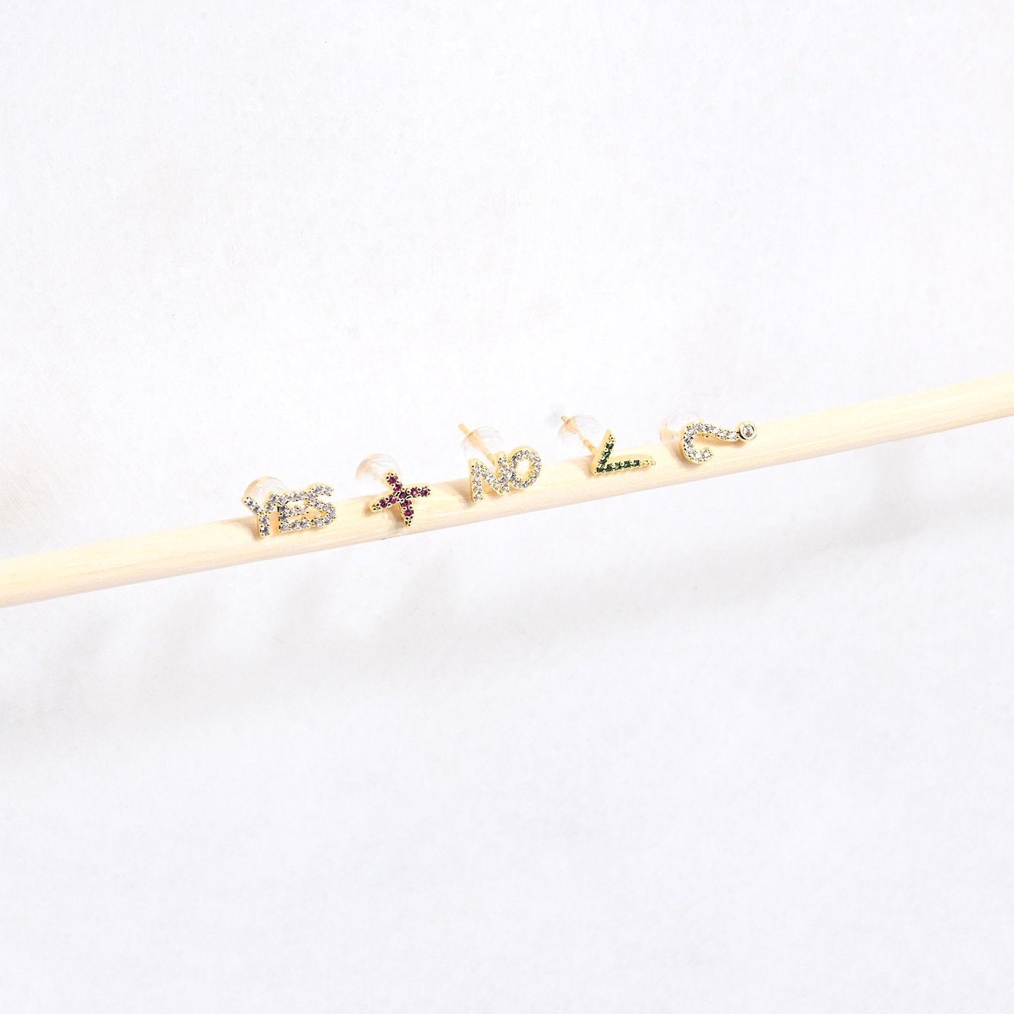 Ensemble boucles d'oreilles plaqué or yes Luna