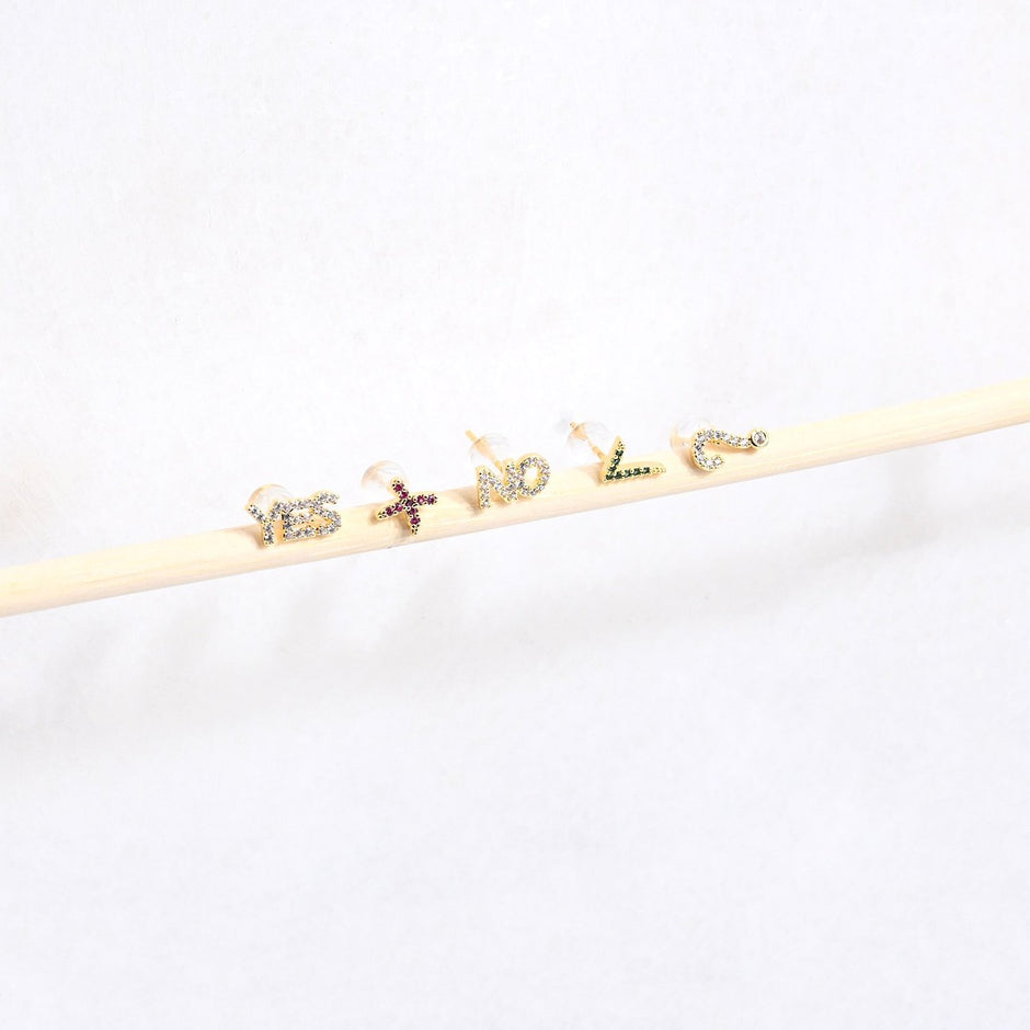 Ensemble boucles d'oreilles plaqué or yes Luna