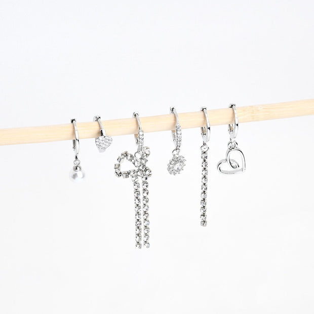 Ensemble boucles d'oreilles plaqué or nœud Luna