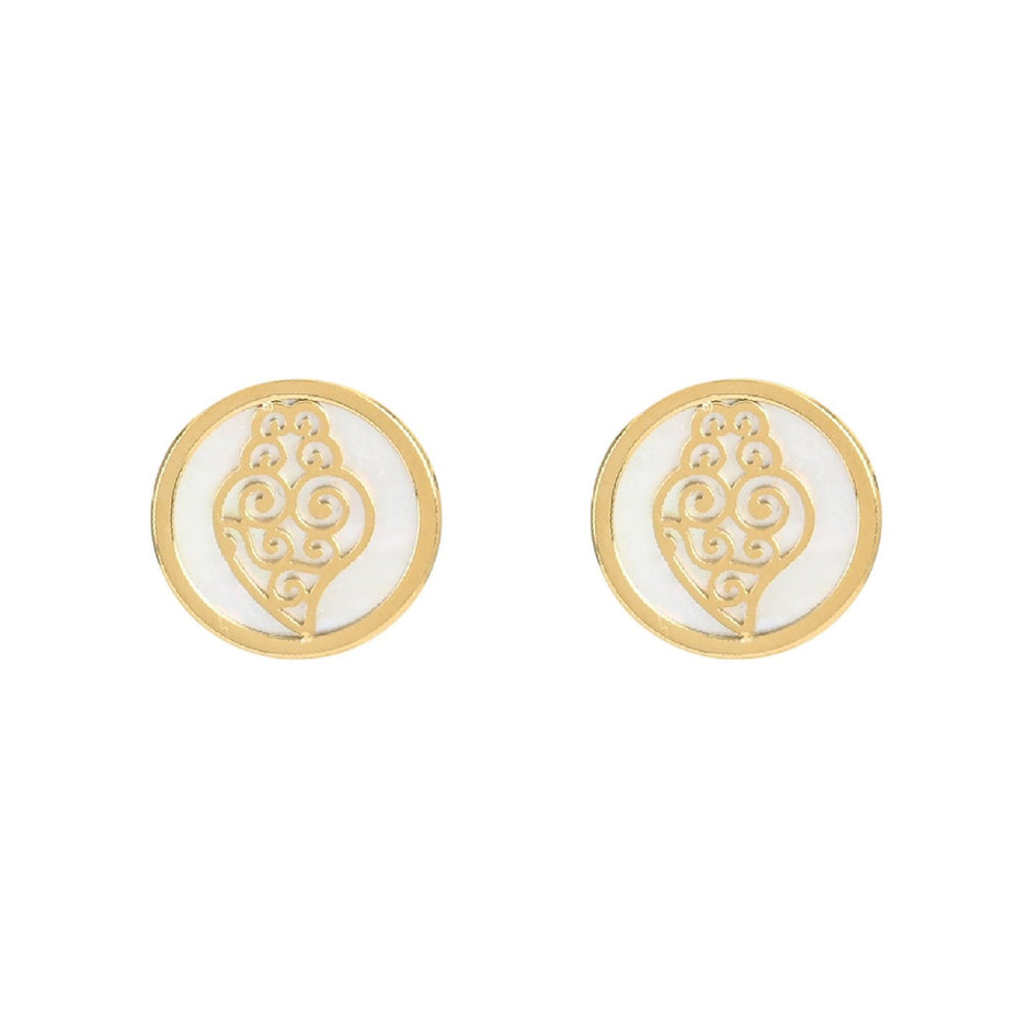 Boucles d'oreilles Aria en acier coração de viana