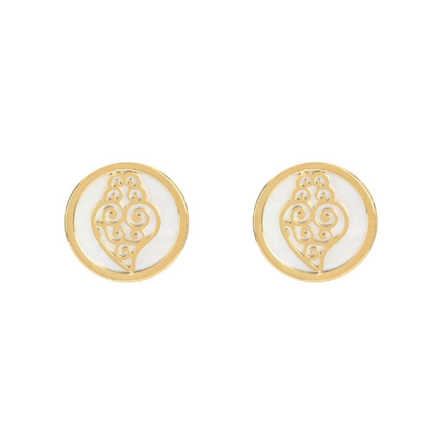 Boucles d'oreilles Aria en acier coração de viana