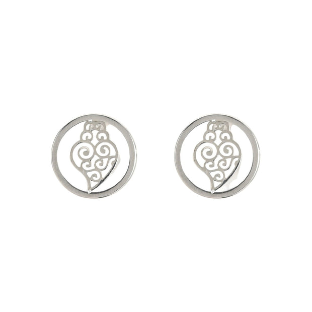 Boucles d'oreilles Aria en acier coração de viana