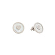 Boucles d’oreilles Alba coeur en acier