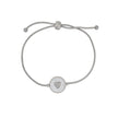 Bracelet Alba réglable en acier cœur