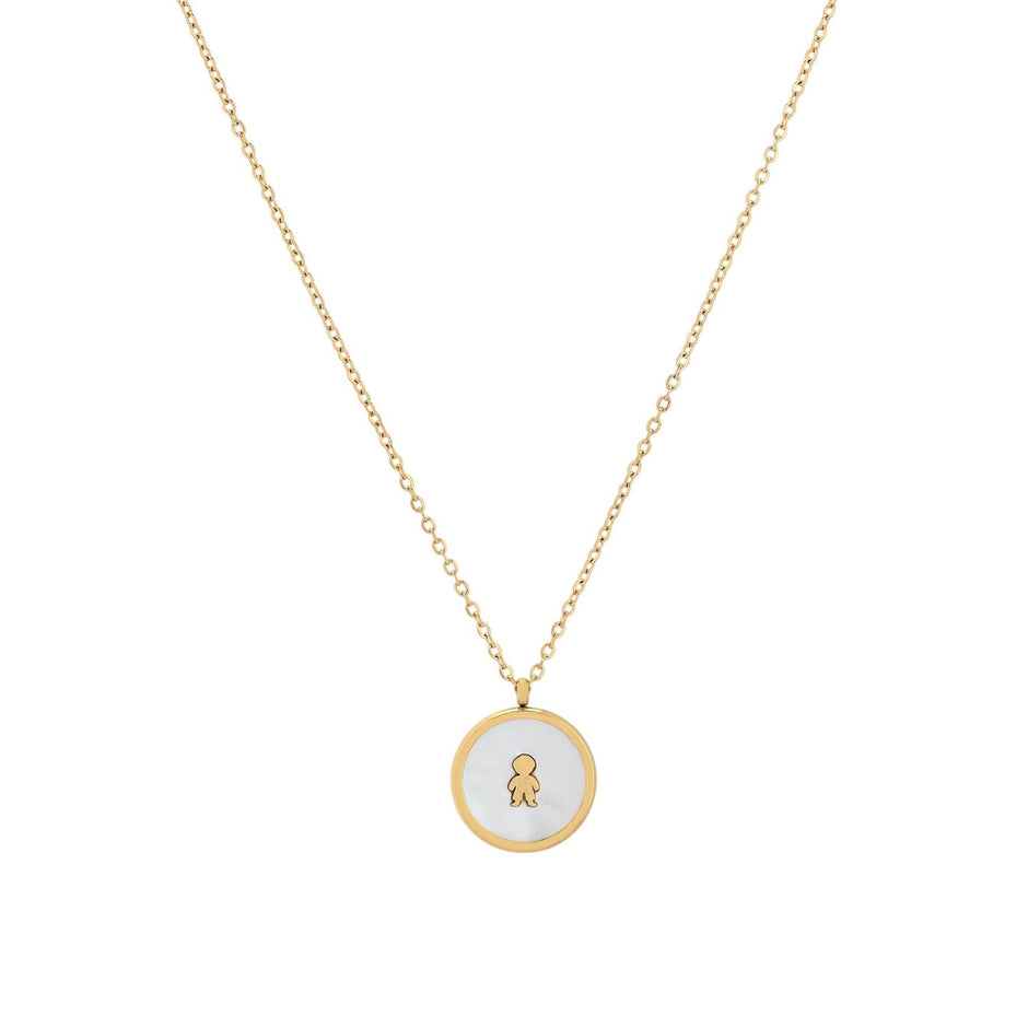 Collier en acier garçon