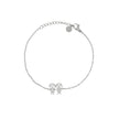 Bracelet Alba acier et zircones deux filles