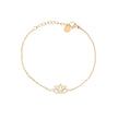 Bracelet Alba acier fleur de lotus
