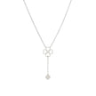 Collier en acier double trèfle