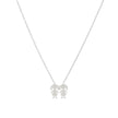 Collier en acier deux filles