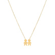Collier en acier deux garçons