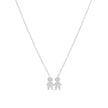 Collier en acier deux garçons