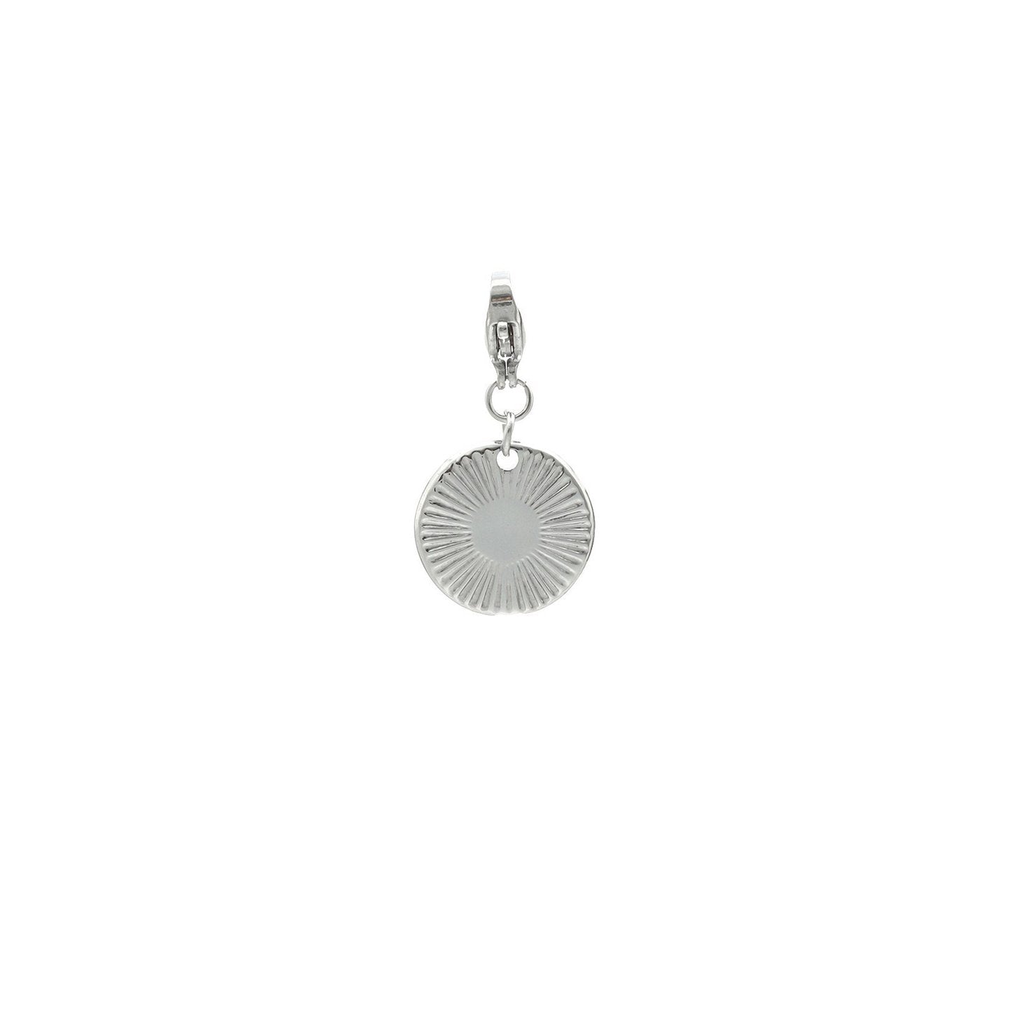 Charm Pendent rond avec rayures