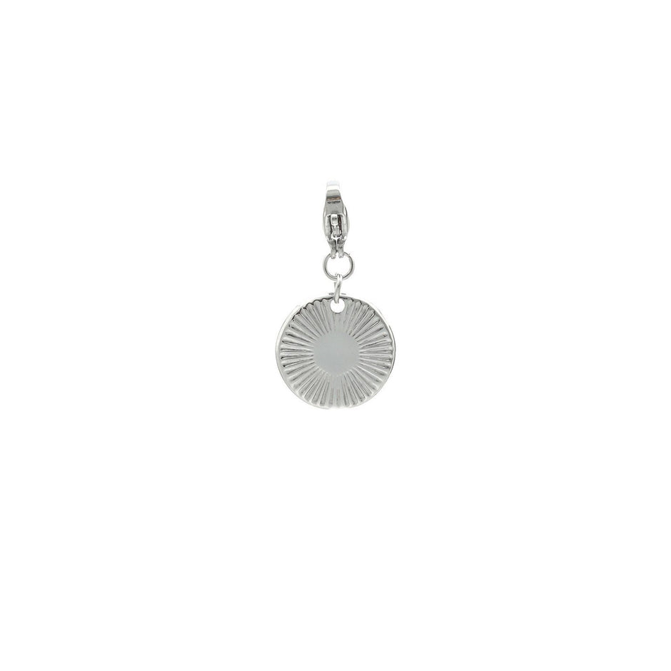 Charm Pendent rond avec rayures