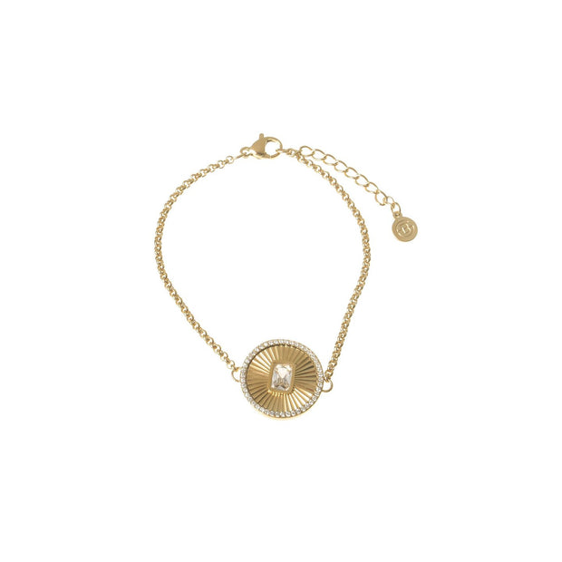 Bracelet Esmée en acier rectangle et texture