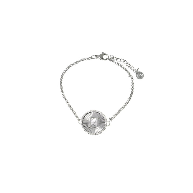 Bracelet Esmée en acier rectangle et texture