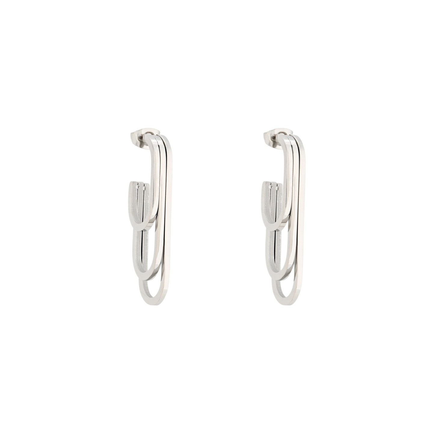 Boucles d'oreilles Esmée en acier tripler