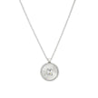 Collier en acier rectangle et texture