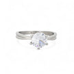 Bague alba acier solitaire brillant VR05