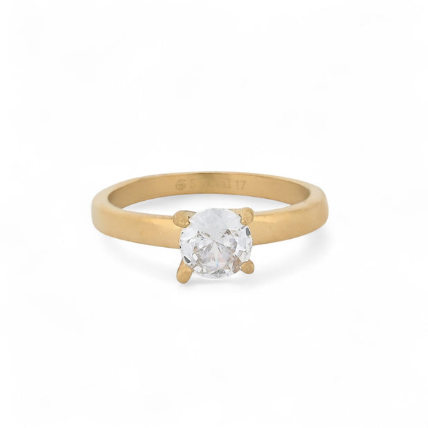 Bague alba acier solitaire petit VR07