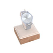 Montre analogique argent fond blanc
