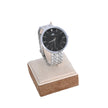Montre analogique argent fond noir