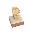 Montre analogique doré fond jaune