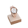 Montre analogique bronze fond blanc