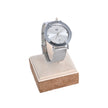Montre analogique argent fond blanc