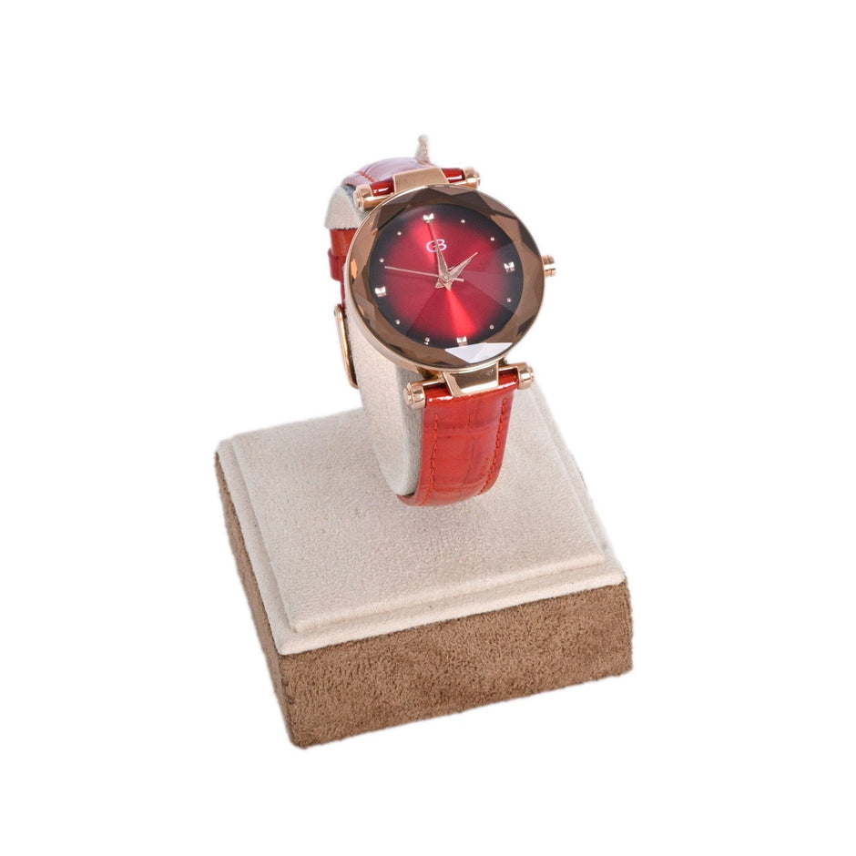 Montre analogique rouge
