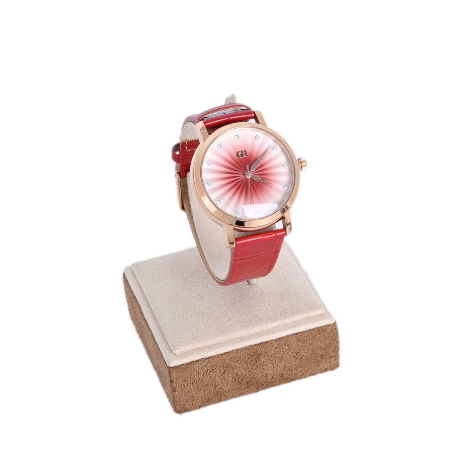 Montre analogique rouge