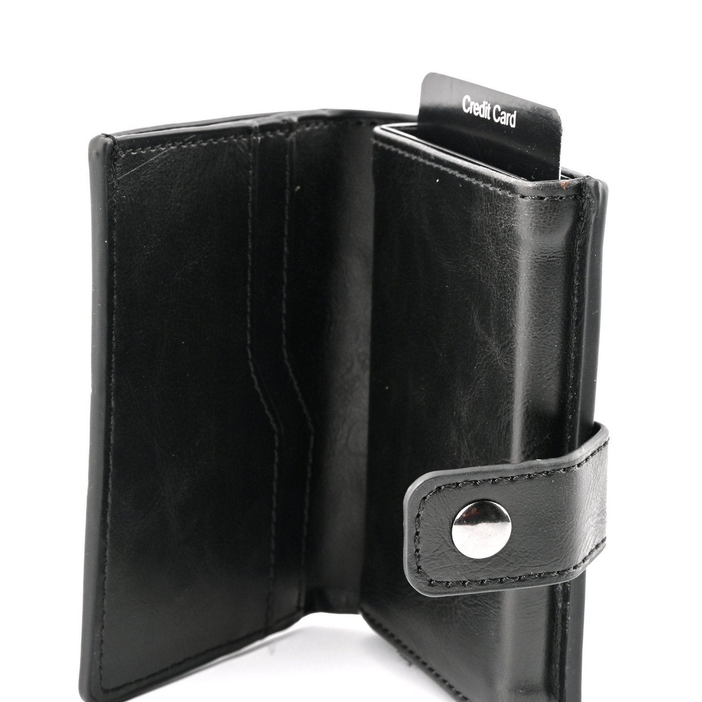 Porte-carte noir de bouton