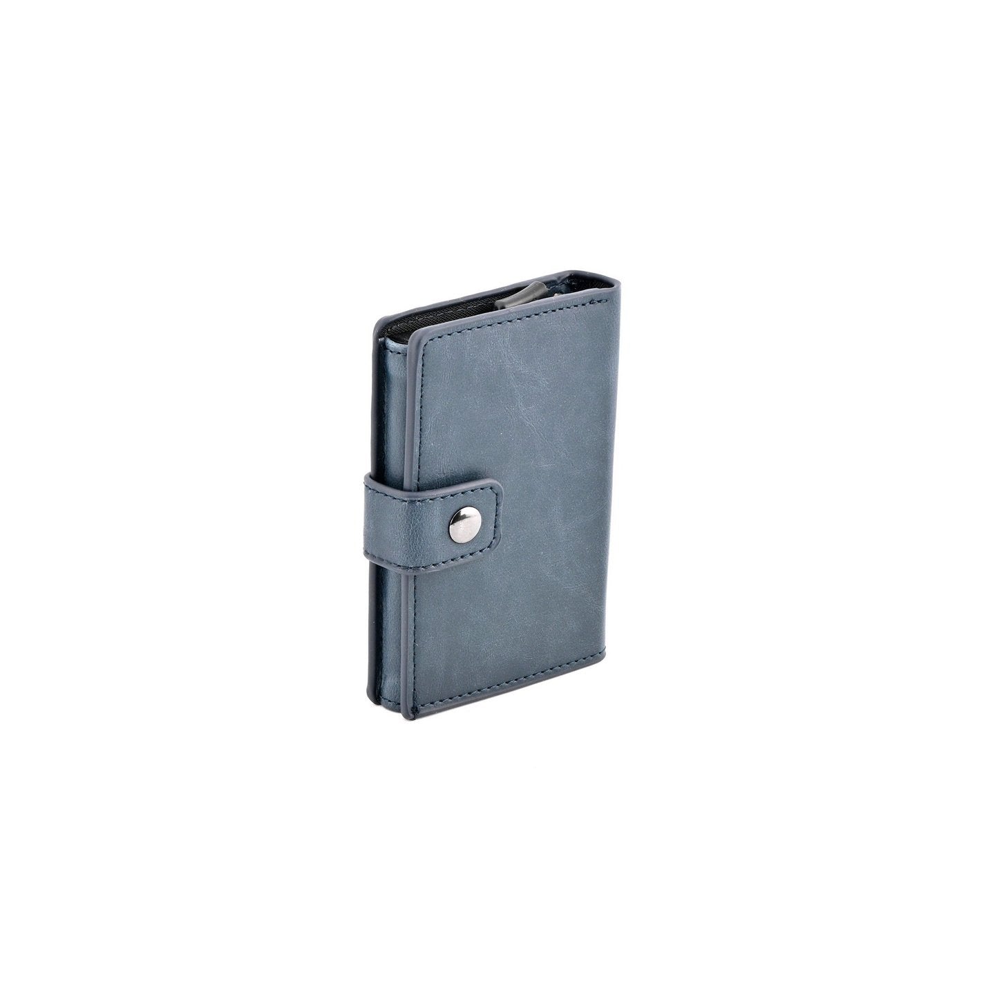 Porte-carte bleu de bouton